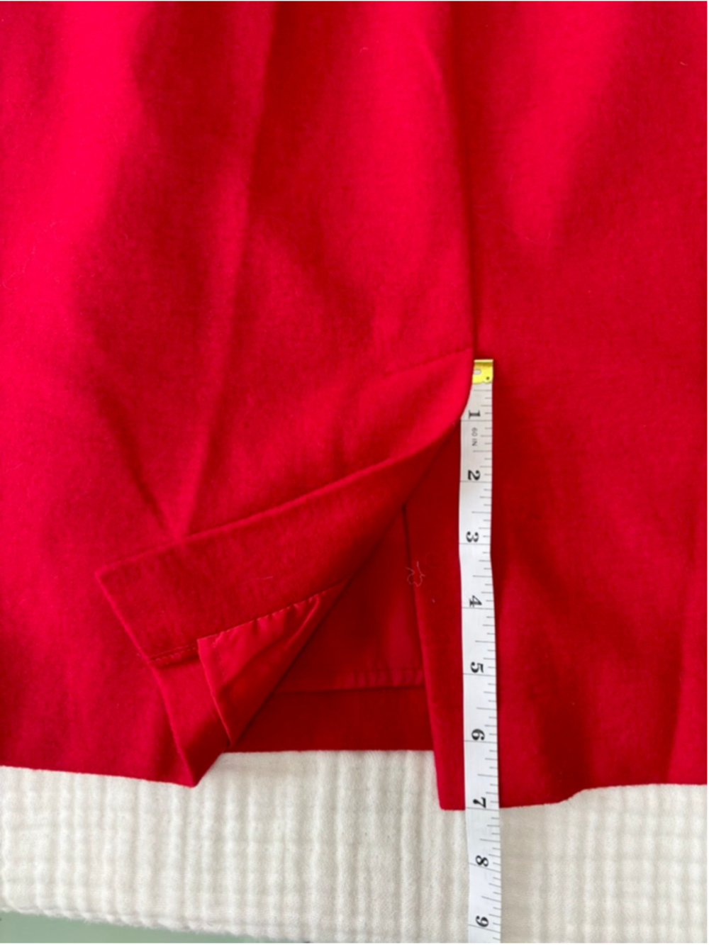 Women's Banana Republic Red Short Sleeve Dress Size 4 Wool - Picture 8 of 10